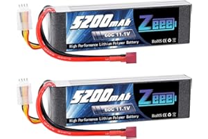 Zeee 3S LiPo akumulator 11,1 V 5200 mAh 60C RC bateria z wtyczką Deans T do RC Car RC Truck RC Auto Boot Helicopter Truggy RC Hobby 2 opakowania