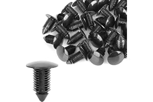 ‎X AUTOHAUX X AUTOHAUX 30 Stück Auto Nieten Stoßstangen Clips 10mm Loch Durchm. Kunststoff Schwarz