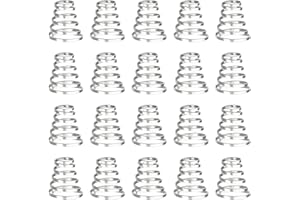 FOXCUP YAKLEE Molla per Bicicletta a Sgancio Rapido Accessori per Molle per Bicicletta di Ricambio da 20 Pezzi, Molla Universale per Bicicletta in Acciaio Inossidabile per Spiedini per Mozzo Ruota (Argento)