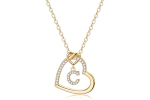 TINGN Heart Initial Necklaces for Girls Women, Dainty Letter Necklace for Teen Girls Heart Necklace Gold Necklaces for Women Trendy Gifts for Women Girls Jewelry for Teen Girls Gifts