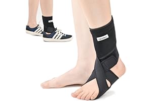 NEOFECT Drop Foot Brace Black Right, Tutore per la Caduta del Piede per Aiutare a Camminare, Ortesi Del Piede Stecca per Piede