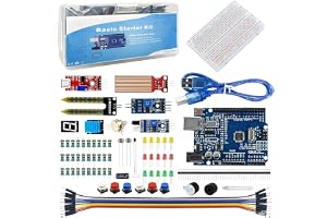 ZORBES® UNO Starter Kit for UNO R3 Development Board Compatible with Arduino IDE, 400 Hole Breadboard, Sensors, and Obstacle Avoidance Module for Learning, Prototyping, and Hands-On Innovation