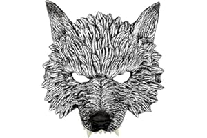 FARTONI Werwolf Maske Oder Wolf Maske. Maske Terror Oder Angst Für Halloween. Zubehör Für Halloween Kostüme. Masken Für Kinder Halloween.