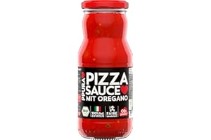 ‎PPURA PPURA Pizzasauce 350g – Bio Pizzasauce mit italienischen Tomaten und Oregano, 100% natürlichen Zutaten, ohne Farb- & Zusatzstoffe, traditionell hergestellt – Made in Italy