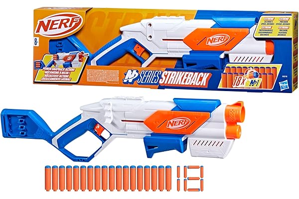 Nerf N Series Blaster Strikeback et 18 fléchettes Nerf N1