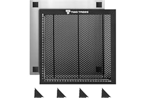 OUYZGIA Twotrees Wabentisch 300x300mm Waben Arbeitstisch für Lasergravierer Wabenlaserbett Laser Honeycomb, Wabenplatte mit Metall Unterlage 11.8” x11.8”