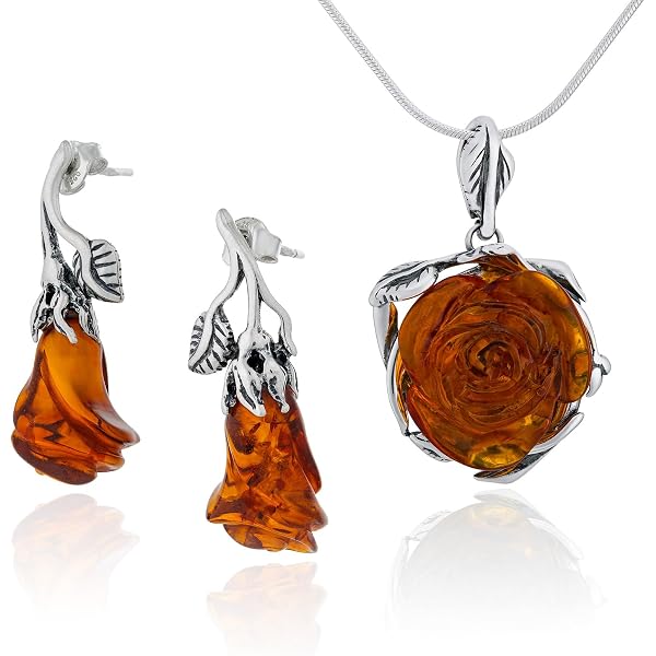 Pendentif Boule En Véritable Ambre Brun Monté Sur Argent 925 Sterling - Neuf Avec étiquette - Allemagne
