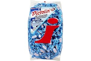 PICOLIN Intervan Pictolin Caramelos duros sin azúcar de menta completa, dulces de menta fuertes, 1 kg