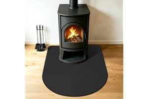 Rund båge gnistskyddsplatta för kamin 110 x 85 x 0,1 cm