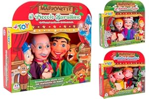 Globo 36768 Marionette da mano, 4 pezzi, modelli /colori assortiti