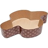 Ecopack, Stampo in carta monouso da fornoper Colomba, Resistente Fino a 220°C, Capienza Impasto 1 kg, Dimensioni 32x22,5x6,5c