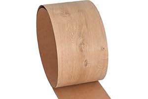 Kontrasti - Placage de chêne rustique - Épaisseur environ 0,7 mm - Dimensions environ 340 x 20 cm - Idéal pour : meubles, revêtement mural, artisanat, bricolage, rénovation, boiseries