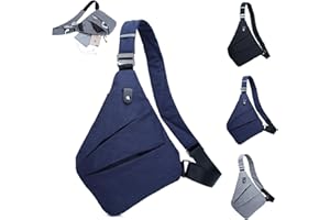 MEIION Sac bandoulière anti-vol Farvello Sac à bandoulière léger et sécurisé avec poches multiples, pour les voyages, homme et femme, sac anti-vol pratique pour une utilisation quotidienne