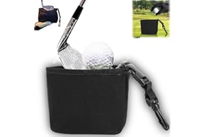 GUO-SWY Golf Ball and Golf Club Cleaner Bag,Golf Club Cleaning Bag for Cleaners, Cleaning Detachable Golf Ball Bag,Golf Club Cleaning Pouch,Waterproof Golf Ball Cleaner Pouch, Golf Accessories for Men