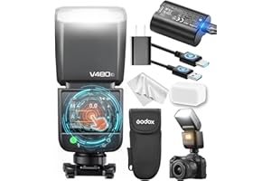Godox V480 C Camera Flash Speedlite, V480C Touch Screen GODOX Flash, GN50 HSS 1/8000s Sync,Compatible with Canon EOS R RP R5 R6 R5 Mark II 90D R6 Mark II 750D 5D Mark IV M50 M3 6D Mark II