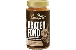 Escoffier - Bratenfond , Ideale Saucenbasis für Braten , Ohne Geschmacksverstärker, Farbstoffe oder Palmfett , Gluten und laktosefrei , 1 x 400 ml