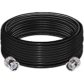 TUOLNK BNC RG58 BNC Male to BNC Male Extension Cable Jumper CB Radio Coaxial Cable 32.8FT(10M) BNC Wifi Antenna Coaxial Cable