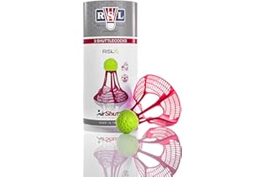 RSL - Air Shuttle – Balle en Nylon pour Jouer au Badminton/au Badminton en Plein air – Résiste au Vent grâce à sa Forme particulière – 3 ou 6 Air Shuttle par Rouleau.