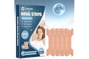 JIJIZHAZHA 200 Counts Nasal Strips to Stop Snoring，Anti Snoring Nasal Strips，Nose Strips for Breathing,Improved Airflow，Reduction Snoring,Breathe Right Extra Strength Nasal Strips.