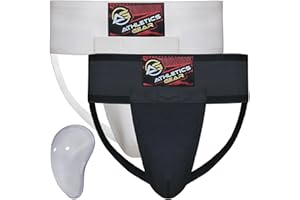 ATHLETICS GEAR AG Groin Guard with Gel Cup, Ideal Protection for Athletic, Martial Arts, MMA, Kick Boxing, Muay Thai and Cricket Sports