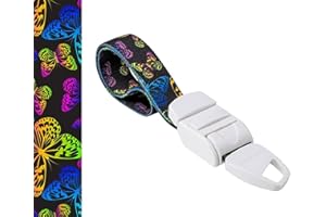 Rolseley - Torniquete médico profesional, de liberación rápida y lenta, diseño con mariposas de color fluorescente