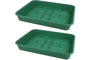 AGP ADVANCED GLOBAL PRODUCTIONS Large Gravel Tray Garden Greenhouse Flower Pot Planter Patio Vent Lid Propagator Cover (2 GREEN GRAVEL TRAYS)