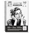 Anupam Sketch-O Sketchbook A5 | 50 Sheets 100 Pages | 140GSM | Durable Acid Free Drawing Paper |Side Spiral-Bound Sketchpad for Artists Kids & Professionals for Marker Colored Pencil Charcoal