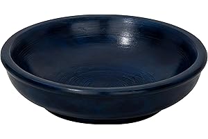 ‎MAMEMI RÄUCHERSCHALE aus SPECKSTEIN blau Ø 10 cm – handbemalt & feuerfest – rundes RÄUCHERGEFÄSS für Kohle & RÄUCHERSAND – Weihrauch & Harze – Handarbeit aus Indien – MaMeMi