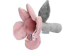 Tiamo Little Dutch 8720 - Sonaglio a forma di fiore in tessuto con farfalle e fiori