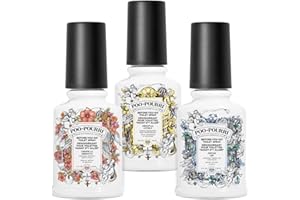 POO-POURRI Pourri Bright & Tropical odświeżacze łazienkowe, zestaw Getaway, 3 mini zapachy łazienkowe, do użytku jako odświeżacz do toalety lub dezodorant łazienkowy, świeże powietrze, cytrusy i tropikalny