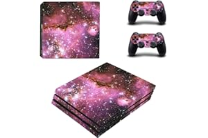 SKINOWN™ PS4 Pro Skins Sticker Vinly Decal Cover for Sony PS4 PlayStation 4 Pro - Red Galaxy Nebular