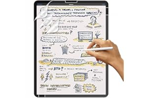 SUEEWE [3 Pezzi] Effetto Carta Pellicola per iPad Air 5/4 Generazione 10,9" (2022/2020), Feel Like Opaca Paper Pellicola in PET per Disegnare Schizzi Scrittura