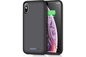 Akku Hülle für iPhone XS MAX, iPosible [7800mAh] Tragbare Ladebatterie Zusatzakku,Externe Handyhülle Batterie Schutzhülle Wiederaufladbare Akku Case für iPhone XS MAX [6,5 Zoll] Battery Pack Powerbank