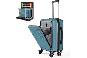 ARTREE Maleta de Cabina 55x40x20cm,ABS Material Trolley Rígida Expandible, con Ruedas giratorias Desmontables,Cerradura combinación,Ideal como Equipaje de Mano para Iberia, Vueling o Easyjet