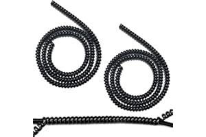 XPOOP 2 Pieces 90 cm Scooter Cable Protection Spiral Cable Tube Cable Spiral Cable Protection Hose Flexible Spiral Hose Cable Organisation E-Scooter Accessories Black
