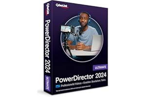 CyberLink PowerDirector 2024 Ultimate | Professionelles Videobearbeitungsprogramm für PC mit Greenscreen und tausenden Effekten | Fotoshow | Für jede Filmproduktion | Screen Recorder | Windows [Box]
