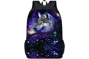 chaqlin Mochila escolar para niños y adultos, mochila escolar de animales, mochila grande casual con bolsillo lateral de malla