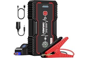 FOWAWU Avviatore Batteria Auto 2500A Avviatore di Emergenza per Auto