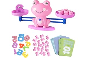 KOWAKA Montessori Mathematik-Spielzeug, Mathematik-Spielzeug, Math-Spielzeug, Math-Spielzeug, Lernspielzeug, Mathematik-Spiele, Geschenke für Kinder, 3, 4, 5, 6 Jahre (Pink)