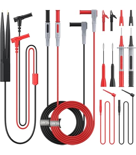 5x 90 Grad Bananenstecker 4mm - Rechtwinklig Für Multimeter & Prüfleitungen | Verschiedene Farben