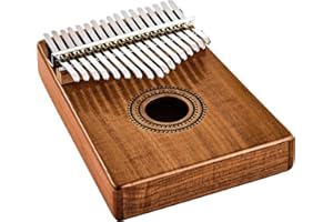 Kalimba Sonic Energy z Otworem Rezonansowym – 17 Dźwięków w Tonacji C-dur – do Medytacji, Sekcji Perkusyjnej i Jogi – Akacja – z Akcesoriami (KL1707H)