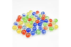 Elsrantor 150 Stück Glasmurmeln, Murmeln Glas, Glasmurmeln Bunt, Glaskugeln, Marbles, Murmeln Spielzeug, Murmeln für Kinder, Bunte Murmel für Marmorbahnspiel, Heimdekoration und Pflanzendekoration