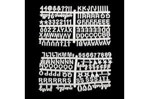 GUANGZHOU veeu - Tablero de cartas de fieltro como clips de fotos para tablero de letras intercambiables, tablero de mensajes, letras blancas minimalistas