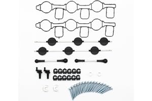 TAKPART Saugrohrklappe Reparatursatz Ansaugkrümmer Drallklappen für 2.7 3.0 TDI 059129711 059129712