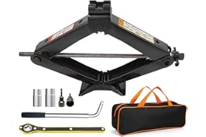 AXOTEN Max 3T Cric de Voiture avec manivelle Cric de Chariot de manœuvre pour Voiture/SUV/MPV Max 3T