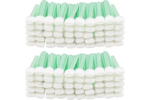 Belle Vous Bastoncillos Limpieza de Espuma (Pack de 100) 12,8 x 1,5 cm - Bastoncillos Finos Punta Cuadrada - Bastoncillos Impresora, Lentes Ópticos y Equipo Fotográfico