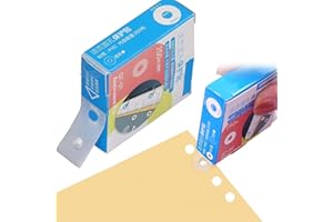 JEUFUN Loose-Leaf Paper Hole Reinforcement Ring Labels Stickers Self-Adhesive Hole Punch Protector 250 Pack Waterproof Self Adhesive Ring Hole Page Reinforcers Stickers for Office School Home