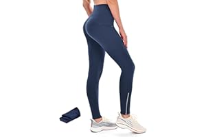 OZKZDP Women Fleece Lined Yoga Pants High Waisted Workout Leggings Thick Warm Lined Tapered Lounge Ski Trousers Winter Leggings with Pockets