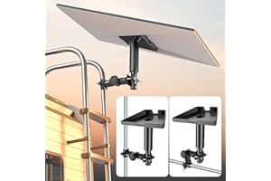 NiHome RV Mounting Kit for Starlink Gen 3, Adjustable 360° Rotating Pole Adapter with Length-Adjustable Pole for High-Speed Internet on RVs, Motorcycles, Fences, Deck Railings, Flagpoles, Rooftops