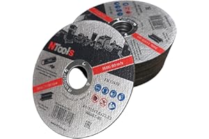 NTools SDC – Dischi da taglio 115 x 1,6 x 22,23 mm, 25 pezzi | Dischi da taglio 115 per ferro, sottili e resistenti, ideali per il taglio di metallo, acciaio e acciaio inossidabile (Inox)